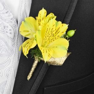 Spring Sunshine Prom Boutonniere