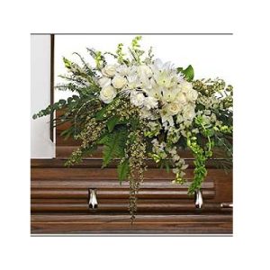 Garden Elegance Casket Spray Funeral Flowers