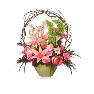 Trellis Flower Garden Sympathy Arrangement